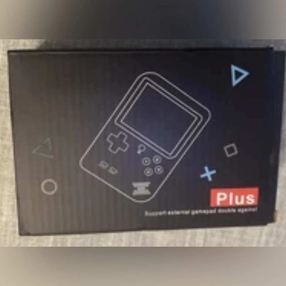 Get 2 Retro Handheld Transparent Game Console 400 games can connect to TV